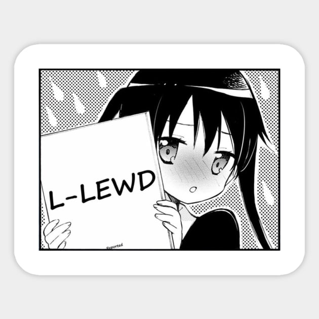 L-LEWD! Sticker by MemeShark